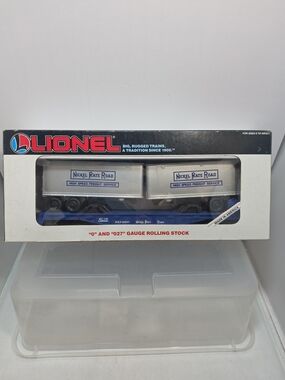 O Gauge Lionel 6-16307 Nickel Plate Road Flatcar with Trailers (E2)